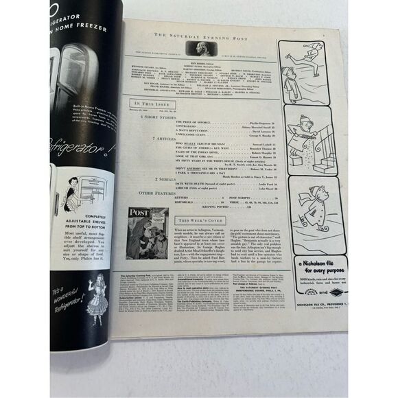 Saturday Evening Post Magazine January 22 1949 Engagement Ring - George Hughes - Picture 7 of 10